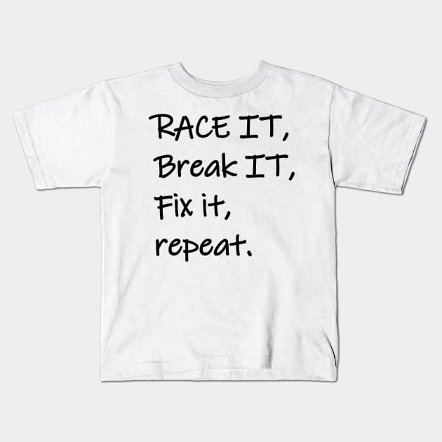 Race it Kids T-Shirt by Tuner Society SA